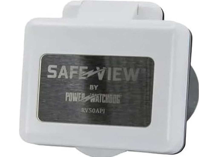 Hughes - Safeview Smart Rv Power Inlet  50 Amp White - SV50API-W