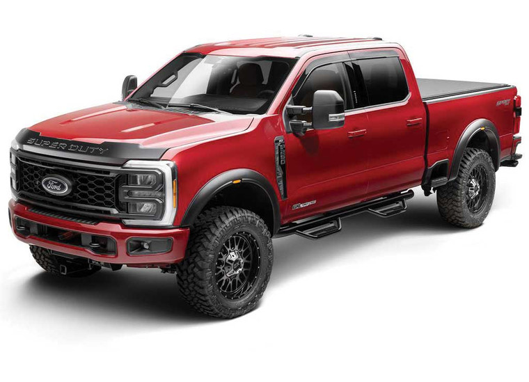 Husky Liner - 23c F250 Super Duty (ex Dual Rear Wheel) Fender  Flare Rvl Style 4pc - 2802980