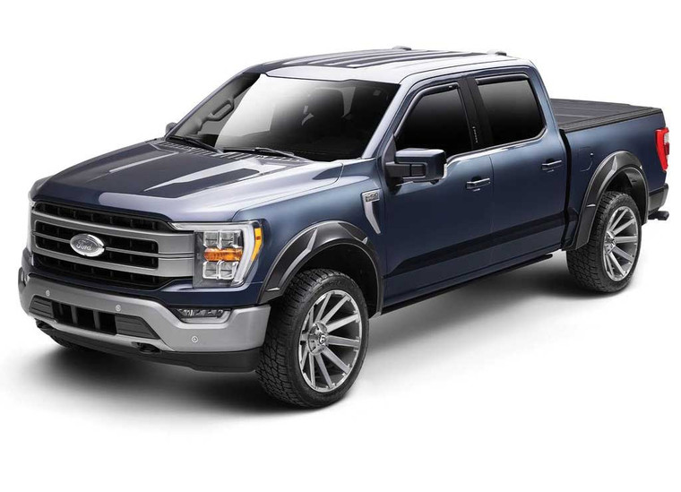 Husky Liner - 1921 Silverado 1500 Fender Flares Drt Style Extended 4 Pc Set Black - 2804984