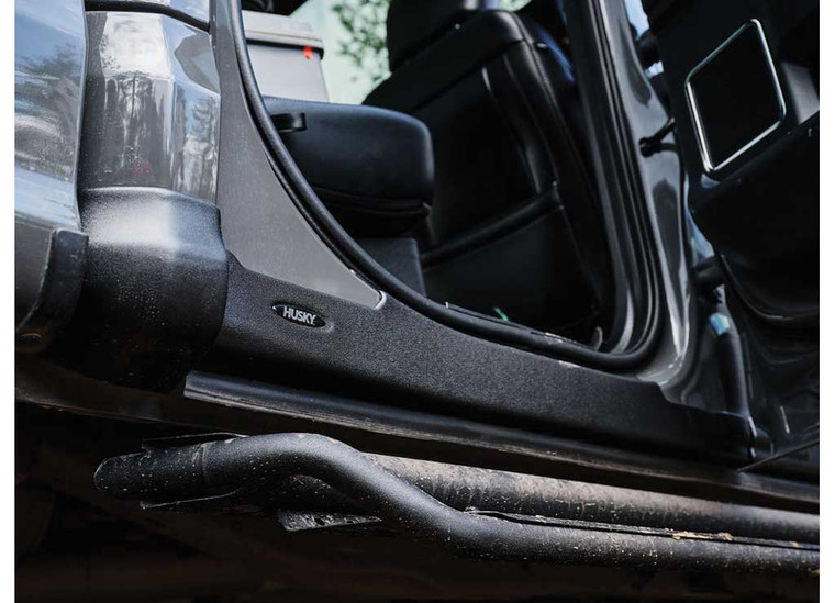 Husky Liner - 1418 Silverado 1500 Crew Cab Trail Armor Rocker Panel  4 Pc Set Black - 2874065