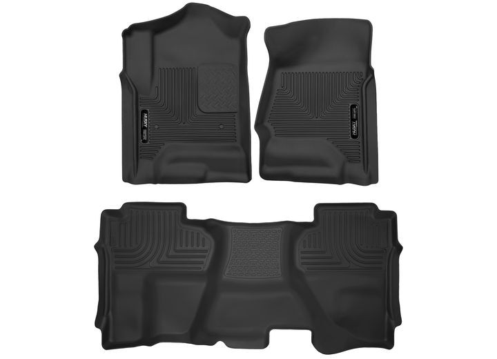 Husky Liner - 1418 Silverado/sierra 1500/2500/3500 Front And Rear Floor Liners Black - 53918