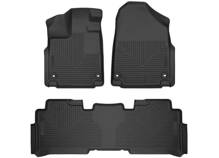 Husky Liner - 18c Odyssey Front & 2nd Row Weatherbeater Floor Liner Black - 93761
