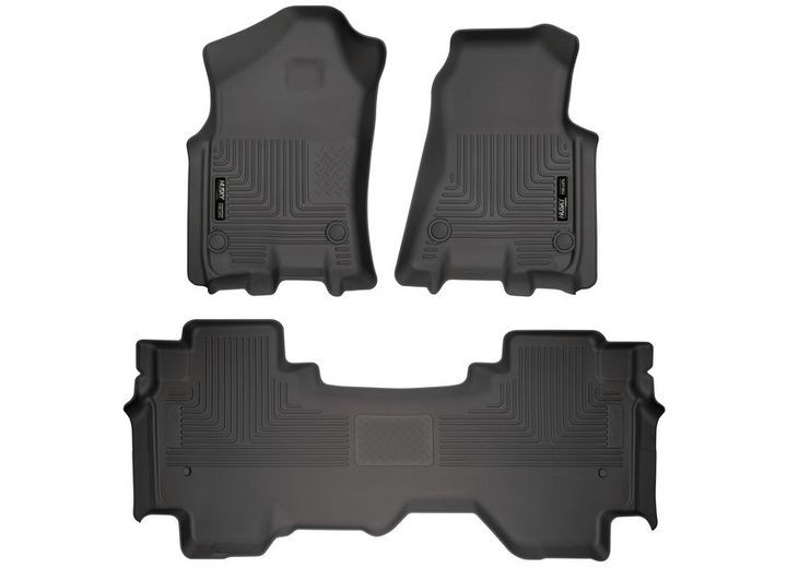 Husky Liner - 19c Ram 1500 Quad Cab Front & 2nd Seat Floor Liners Weatherbeater Series Black - 94011