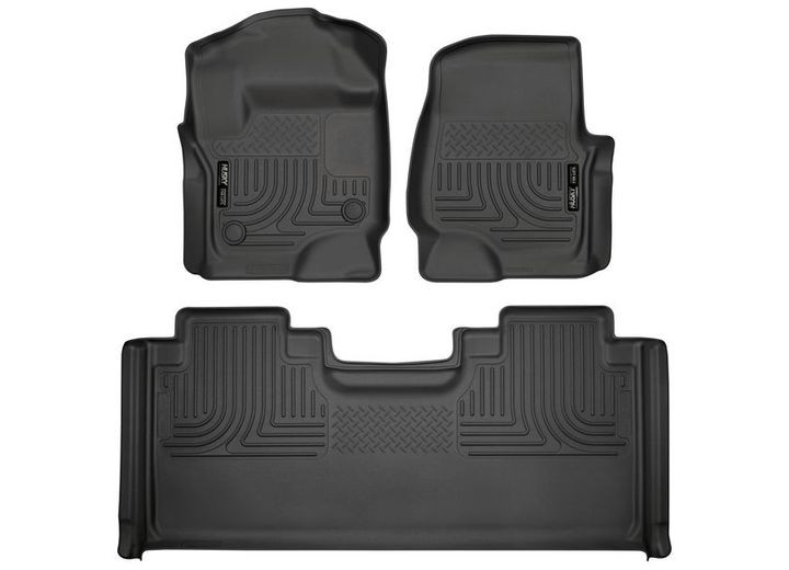 Husky Liner - 1723 F250/f350/f450 Super Duty Supercab Front & 2nd Seat Floor Liners Weatherbe - 94071