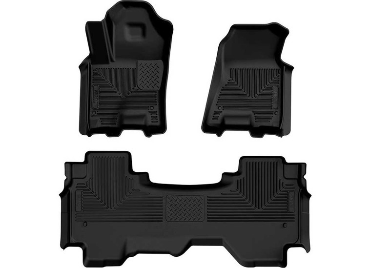 Husky Liner - 25c Ram 1500 Extended Cab Weather Beater Fr & 2nd Row Floor Liner Black - 94571