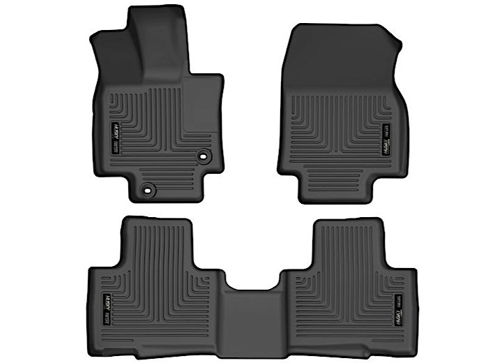 Husky Liner - 20c Highlander Front & 2nd Seat Floor Liners Black - 95791