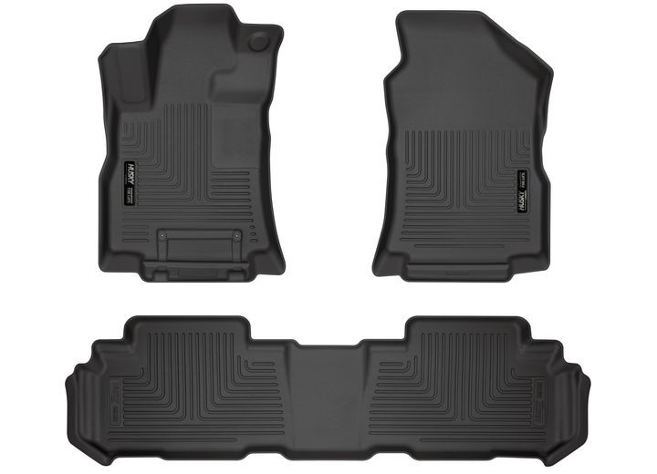Husky Liner - 1923 Ascent Front & 2nd Seat Floor Liners Weatherbeater Series Black - 95871