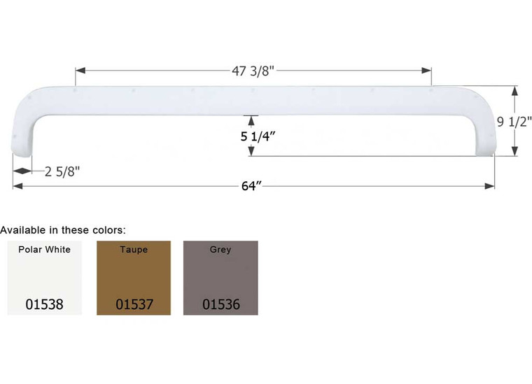 Icon Technologies Limited RV - Fender Skirt Tandem Fleetwood Fs730 Taupe - 1537