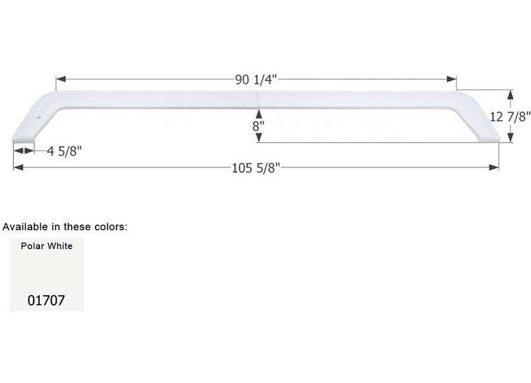 Icon Technologies Limited RV - Fender Skirt Triple Forest River Fs1707 Polar White - 1707