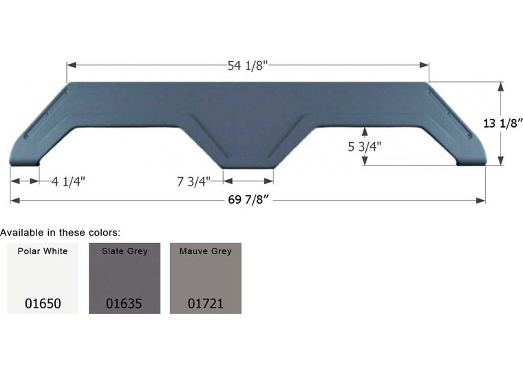 Icon Technologies Limited RV - Fender Skirt Tandem Glendale Fs777 Mauve Grey - 1721