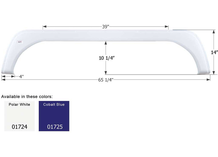 Icon Technologies Limited RV - Fender Skirt Tandem Kz Fs1724 Cobalt Blue - 1725