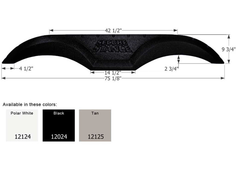 Icon Technologies Limited RV - Fender Skirt Tandem Thor Fs2024 Black - 12024