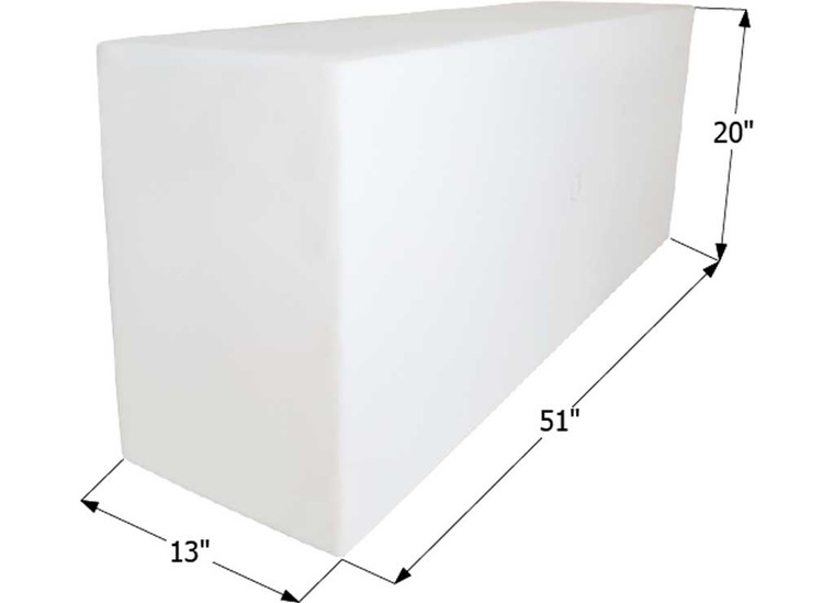 Icon Technologies Limited RV - Fresh Water Tank Wt2452 51x20x13 54 Gal W/1/2in Fittings - 12716