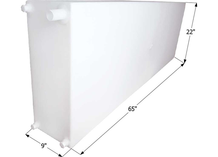 Icon Technologies Limited RV - Fresh Water Tank Wt2458 65x22x9 51 Gal W/1/2in Fittings - 12722
