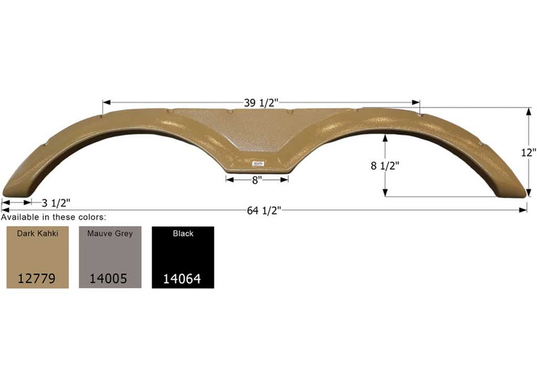 Icon Technologies Limited RV - Fender Skirt Tandem Forest River Fs2779 Dark Khaki - 12779