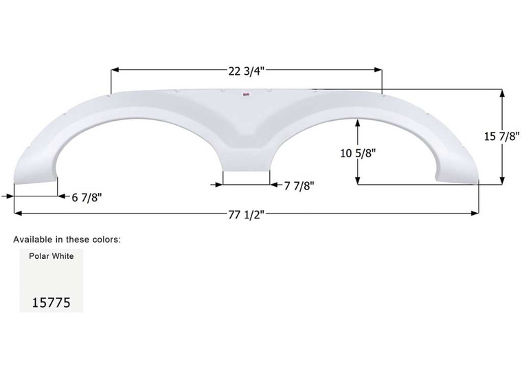 Icon Technologies Limited RV - Fender Skirt Tandem Forest River Fs5775 Black - 15776