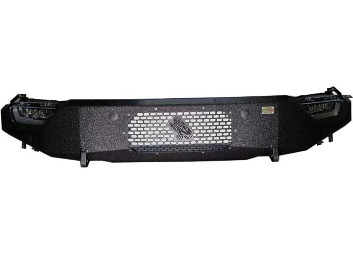 Kentrol - Fishbone Offroad - 2123 F150 (excl Raptor & Tremor) Pelican Front Bumper 2stage Black Texture Powder Coat Steel - FB22366