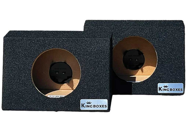 KING BOXES - 6.5in Subwoofer Enclosure Pair  Carpeted - A65