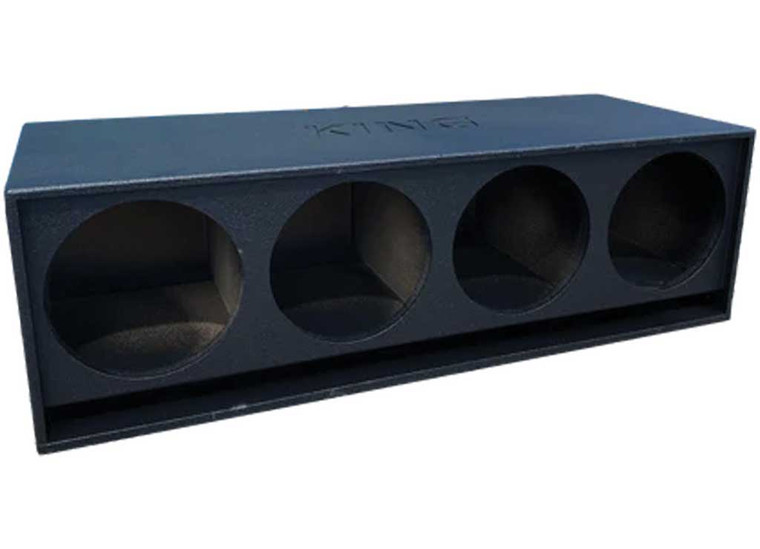 KING BOXES - Quad 12in Bottom Port Subwoofer Enclosure - AKQ12