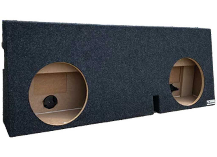 KING BOXES - 0515 Tacoma Double Cab 12in Subwoofer Enclosure  Carpeted - ATY5-12