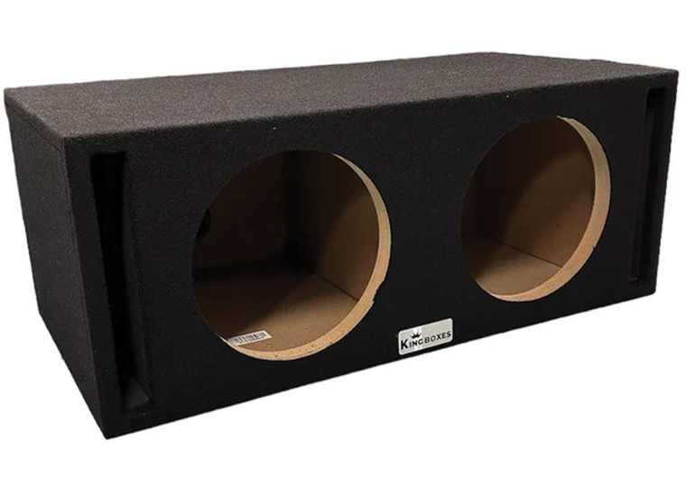 KING BOXES - Dual 10in Side Ported Subwoofer Enclosure  Carpeted - D10DSV