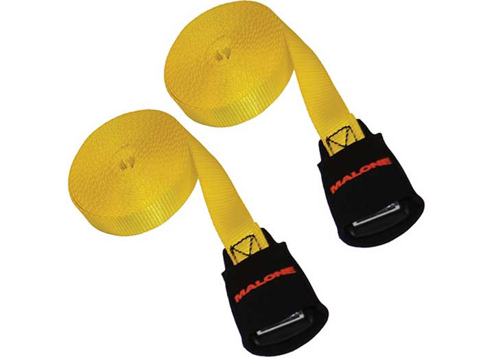 Malone - 18ft Cam Buckle Load Strap 2pk (with Foam Buckle Sleeve) - MPG307-18
