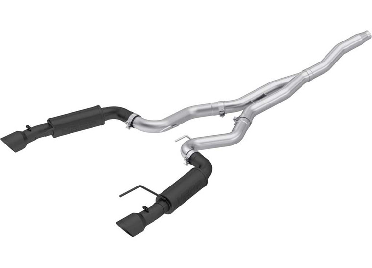 MBRP - 15c Mustang 2.3l Ecoboost 3in Cat Back Dual 4.5in Tips Blk As (race Version) - S7275BLK