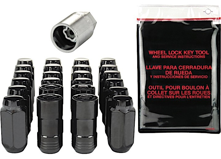 McGard - 6 Lug Hex Install Kit M14x1.5 Cone Seat W/wheel Lks 13/16 Hex 1.945 In Oal Bla - 84622