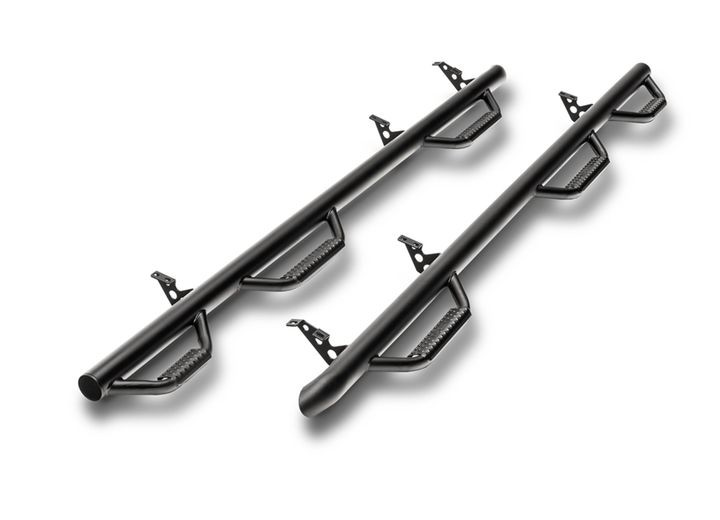 N-Fab - 19c Silverado/sierra 1500 Double Cab 6.5ft Nerf Step Textured Black Bed Access - C1992QC-6-TX