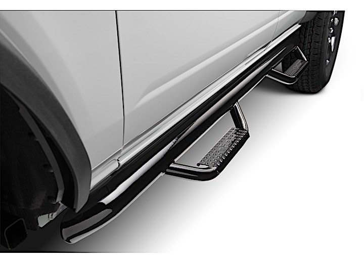N-Fab - 21c Bronco 4 Door Full Length Nerf Step System Gloss Black - F2172B