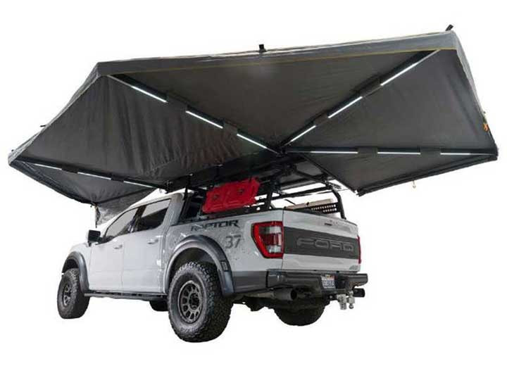 Overland Vehicle Systems - Xd Nomadica 270  Awning W/lights And Black Out Drivers Side - 19690001
