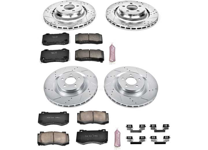 Powerstop - Front & Rear 1 Click Brake Kit W/ Hardware - K4023
