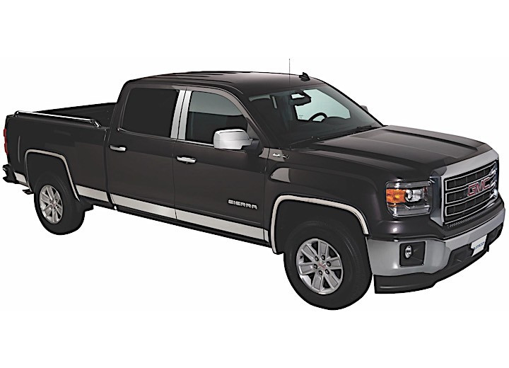 Putco - 1418 Sierra 1500 Crew Cab 5ft 5in Bed10 Pcs Stainless Steel Rocker Panels - 9751220