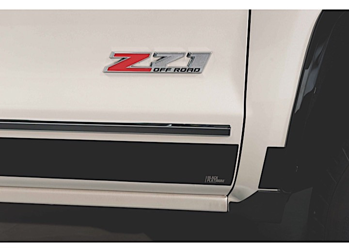 Putco - 1418 Sierra 1500/1519 2500/3500 Double Cab 6.5ft Bed Blk Platinum Rocker Panels Dbl Cab(10pc) - 9751221BP