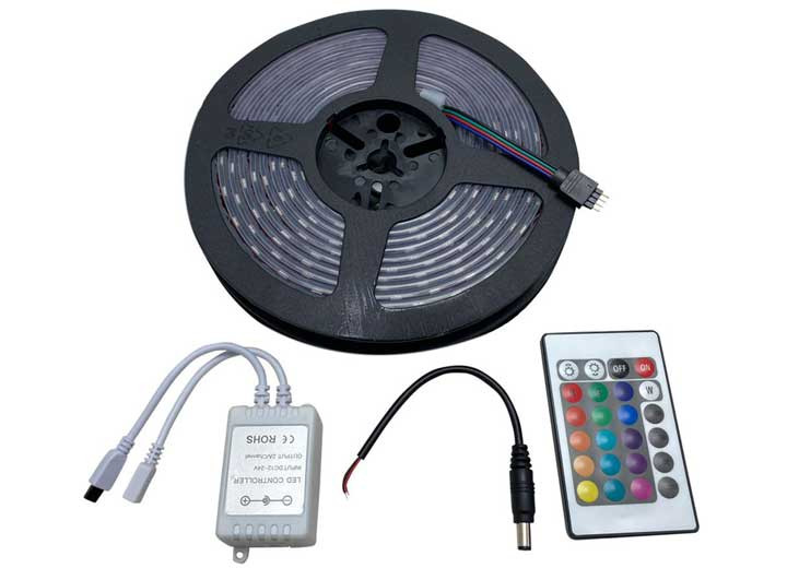 Race Sport Lighting - Rgb 24ft Of Waterproof Flexible Strip Light With Clear Sleeve - MS24FTWSTRIP-RGB