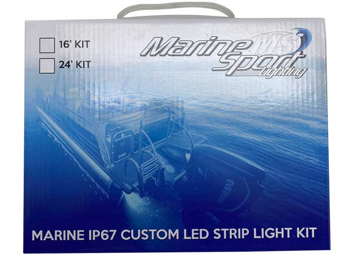 Race Sport Lighting - 24ft Flexible Strip Light W/clear Waterproof Sleeve White - MS24FTWSTRIP-W