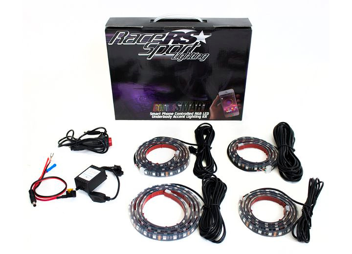 Race Sport Lighting - Colorsmart Rgb Led Underbody Kitsmartphone Controlled Complete Kit - RSBTRGBL2