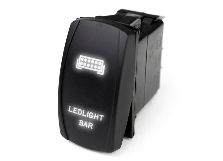 Race Sport Lighting - Led Rocker Switch With White Led Radiance  Led Light Bar - RSLJ34W