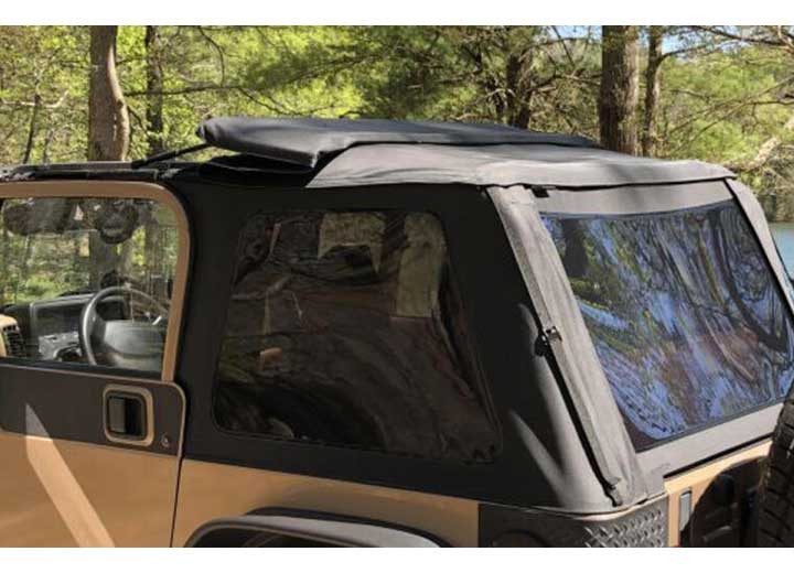 Rampage - 19972006 Jeep Wrangler (tj) 2door  Frameless Trailview Fastback Top  Black Diamond - 139535