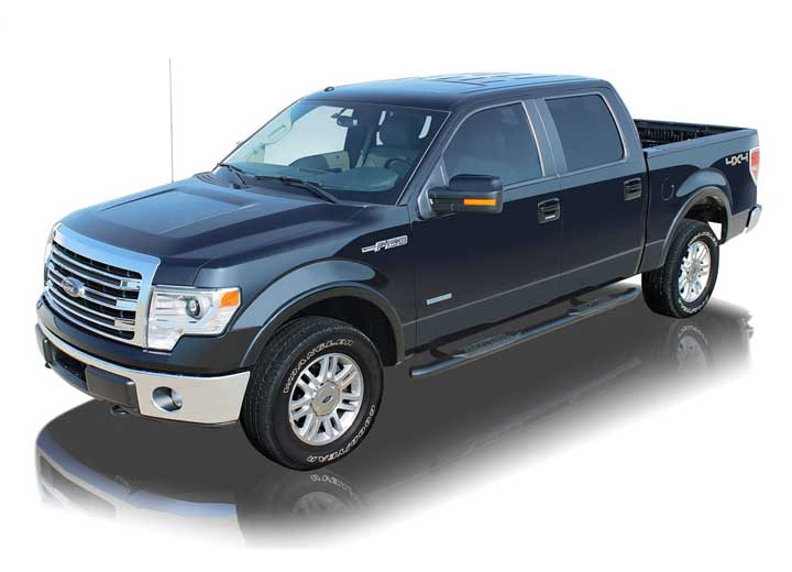 Raptor - 0914 F150 Supercrew 4in Oe Style Black Oval Tubes(curved Ends) - 1503-0370B
