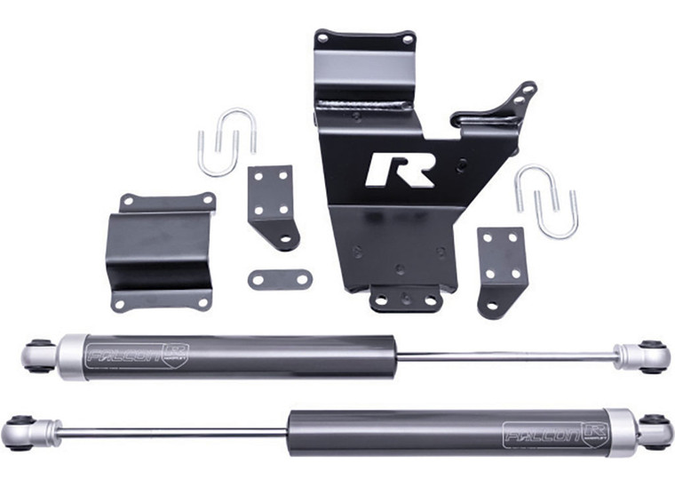 ReadyLift Suspension - Logiq Air - 05c F450/f550 4wd 10lug Dual Steering Stabilizer With Falcons - 77-23201