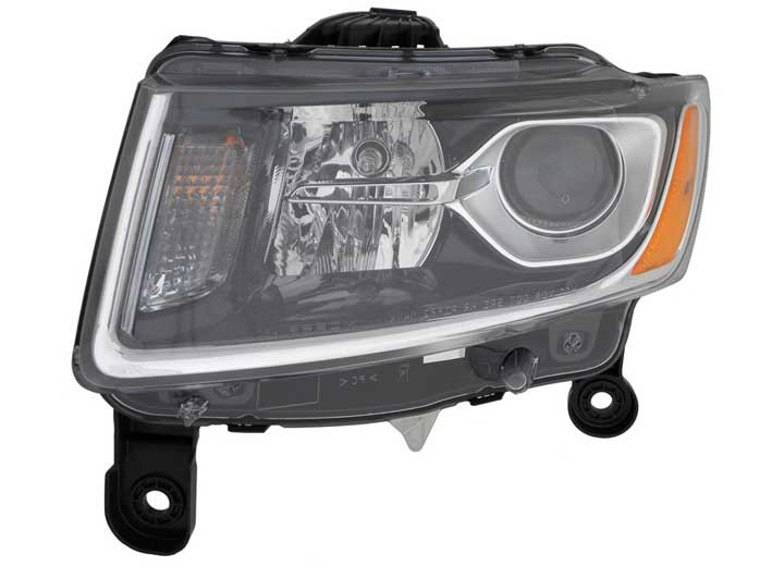 Regionmax - Lh Headlamp Assy Composite; Halogen; Std Type; Chrome; Grand Cherokee 1416 - CS366-B101L