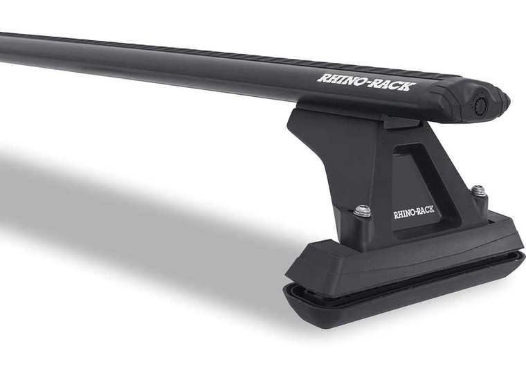 Rhino-Rack - Fixed Mount Cap Topper Aero Bar Black 59in: Va150b X 2 & Rfmc X 2 - Y03-330B