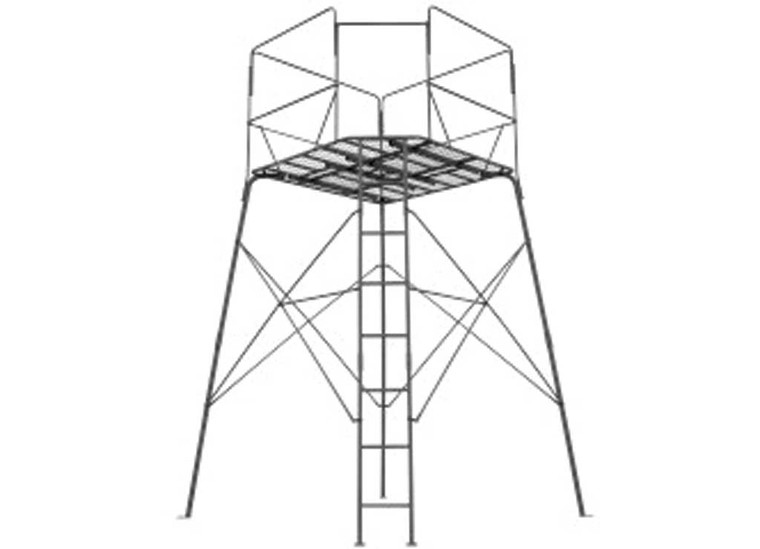 Rivers Edge Treestands - Shooting Platform Rivers Edge 12ft (47996/47997) - RE402T