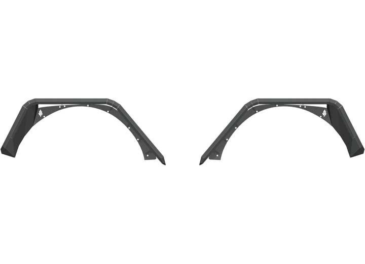 Road Armor - 18c Wrangler Stealth Rear Fender Flares Texture Black - 518AFR0B