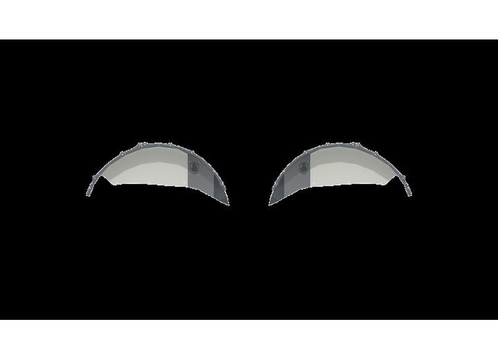 Road Armor - Stealth Rear Fender Liner Jl Body Armor Raw Stainless Steel - 518LFR0Z