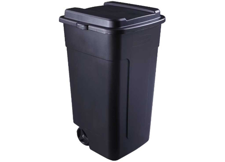 Rubbermaid - Roughneck 45 Gallon Wheeled Trash Container Black - 2054166