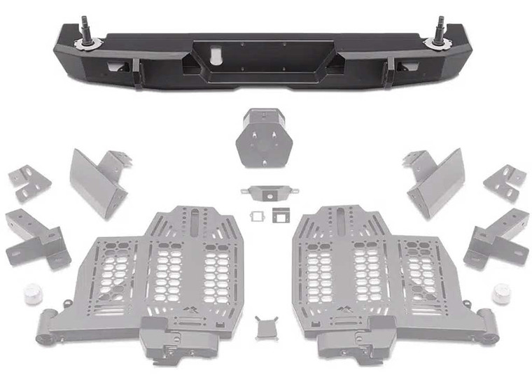 Rugged Ridge - 20c Gladiator Wingmate Rear Bumperblack - 11540.38