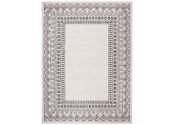Safavieh - Safavieh Courtyard Indoor/outdoor Medium Rectangle Rug 5'3 X 7'7 Black/beige - CY8484-36621-5