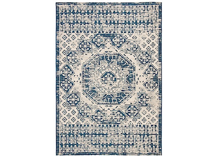 Safavieh - Safavieh Courtyard Indoor/outdoor Medium Rectangle Rug 5'3 X 7'7 Beige/navy - CY8578-25812-5
